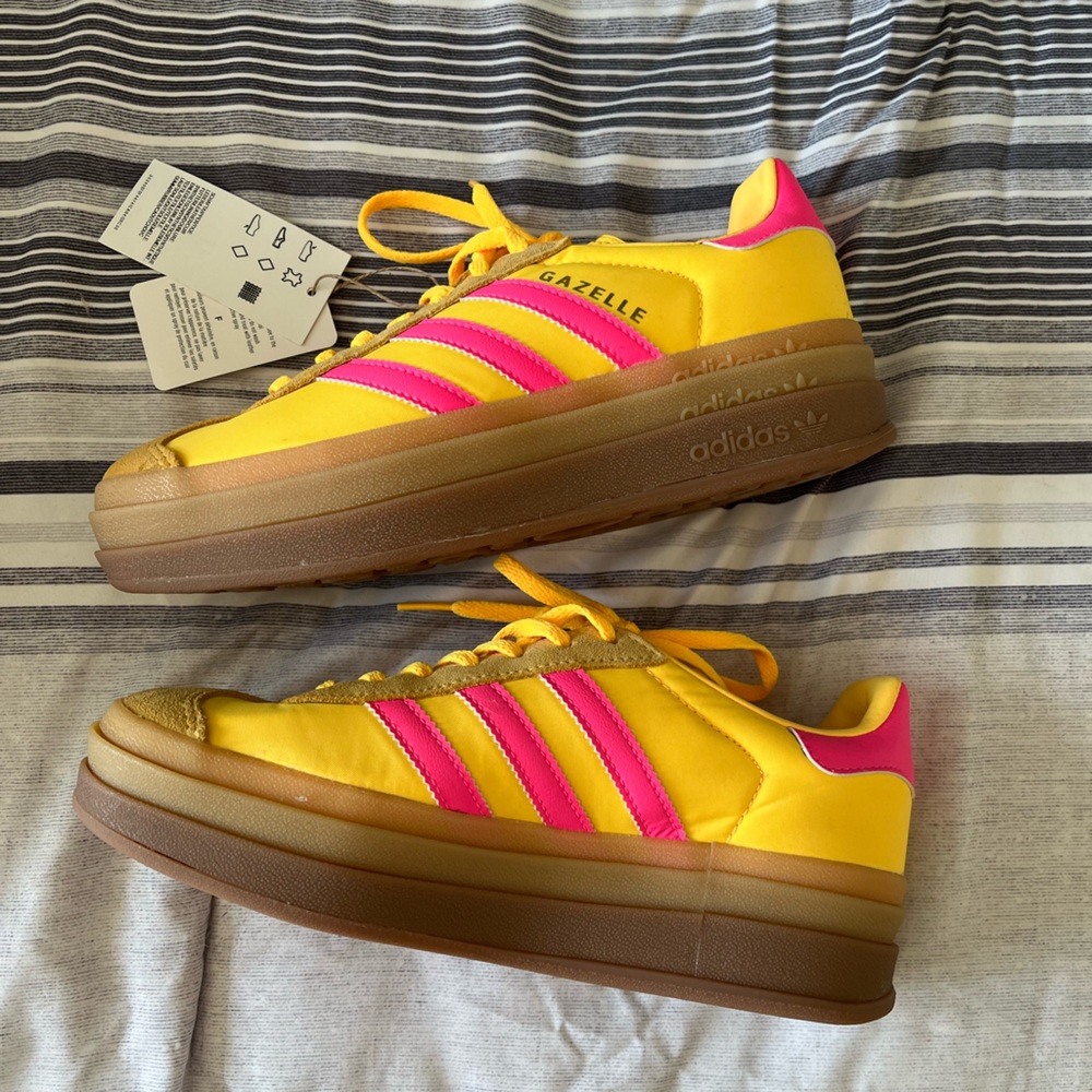 Adidas Originals Gazelle Bold Yellow/Pink